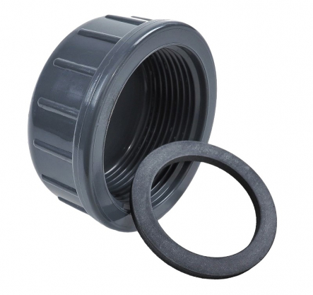 PVC Threaded Cap incl. Sealing Ring - 1 Inch / Female Thread